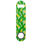 Bananen und Blätter Aquarellgestaltung Speed Flaschenöffner (Vorderseite)