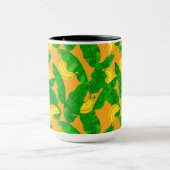 Bananen und Blätter Aquarellgestaltung Tasse (Zentrum)