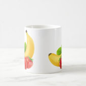 Bananen und Erdbeeren Kaffeetasse (Mittel)