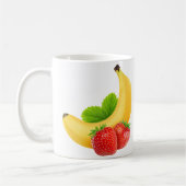 Bananen und Erdbeeren Kaffeetasse (Links)