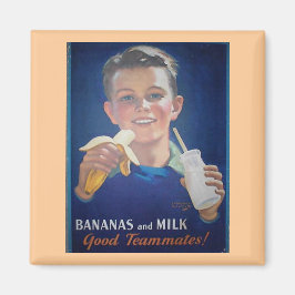Bananen und Milch Magnet