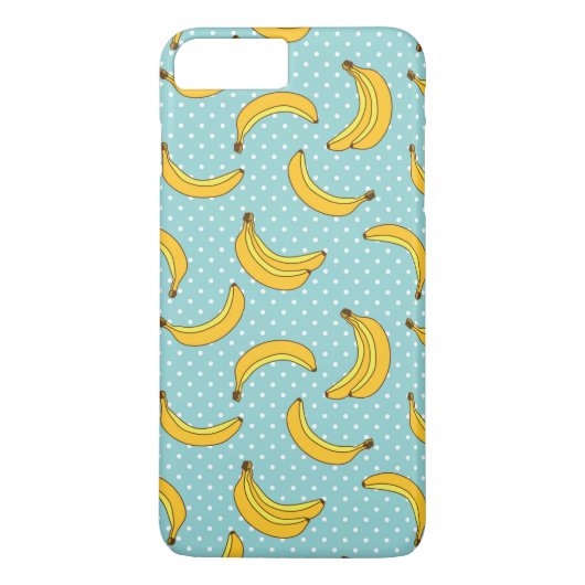 Bananen und Polk-Punkte Case-Mate iPhone Hülle (Rückseite)