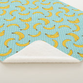 Bananen und Polk-Punkte Sherpadecke (3/4)