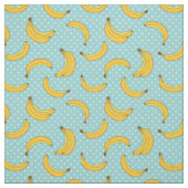Bananen und Polk-Punkte Stoff (Muster)
