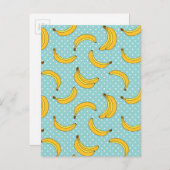 Bananen und Polstersteine Postkarte (Vorne/Hinten)