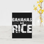 Bananen und Reis Karte (Gelbe Blume)