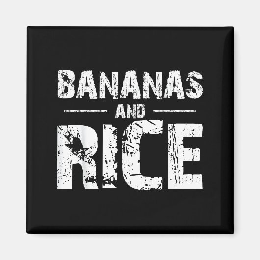 Bananen und Reis  Magnet (Vorne)