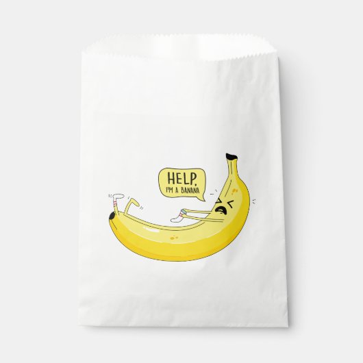 Bananen und Socken Geschenktütchen (Vorderseite)