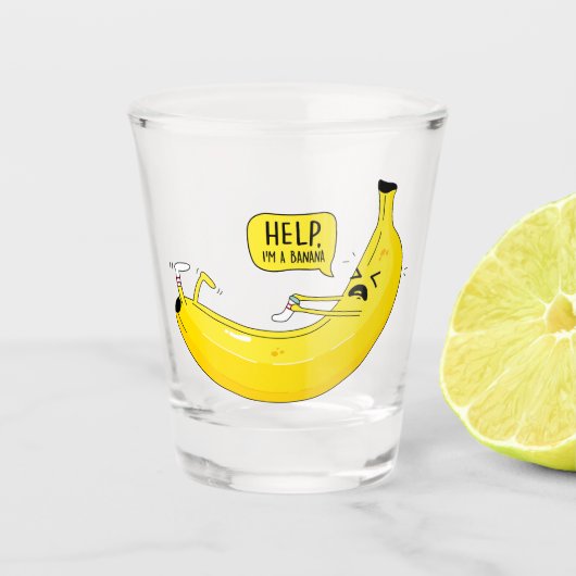 Bananen und Socken Schnapsglas (Vorderseite)