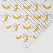 Bananen und Streifen Druckmuster Seidenpapier (Ausschnitt)