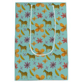 Bananen und Zebras Mittlere Geschenktüte (Rückseite)