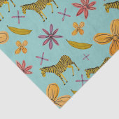 Bananen und Zebras Seidenpapier (Detail)