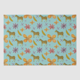 Bananen und Zebras Seidenpapier