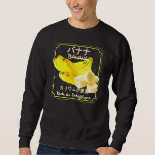 Bananen Vegan gesundes Obst und Gemüse Sweatshirt