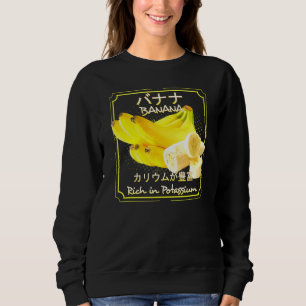 Bananen Vegan gesundes Obst und Gemüse Sweatshirt