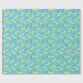 Bananen Wasserfarbmuster Geschenkpapier (Flach)
