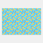 Bananen Wasserfarbmuster Geschenkpapier Set (Vorderseite)