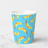 Bananen Wasserfarbmuster Pappbecher (Links)
