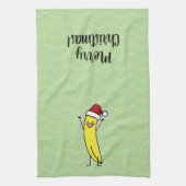 Bananen-Weihnachtsmannmütze-zujubelnder Handtuch (Vertikal)