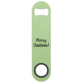 Bananen-Weihnachtsmannmütze-zujubelnder Speedflaschenöffner (Rückseite)