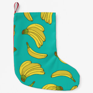 Bananen zeichnen ein nahtloses Muster. Skettelust Kleiner Weihnachtsstrumpf