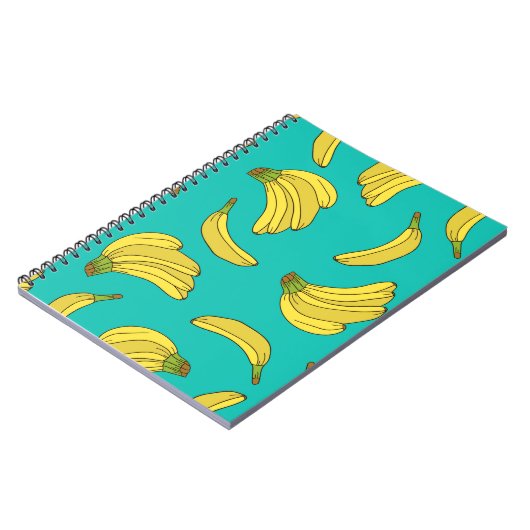 Bananen zeichnen ein nahtloses Muster. Skettelust Notizblock (Linke Seite)