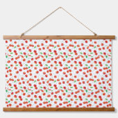 Bananen, Zitronen und Äpfel Wandteppich Mit Holzrahmen (Vorderseite 2)