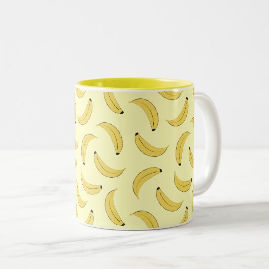 Bananen Zweifarbige Tasse (VorderseiteRechts)