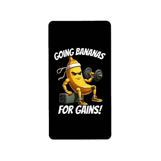 Bananenarbeit Adressaufkleber (Vorne)