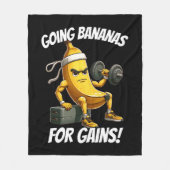 Bananenarbeit Fleecedecke (Vorderseite)