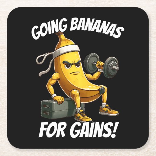Bananenarbeit Rechteckiger Pappuntersetzer (Vorderseite)