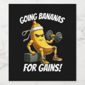 Bananenarbeit Weinetikett (Einzelnes Label)