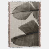 Bananenbaum-Blätter in Sepia Decke (Vorderseite Vertikal)