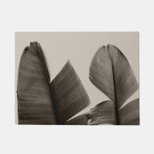 Bananenbaum-Blätter in Sepia Fußmatte