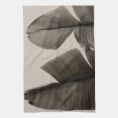Bananenbaum-Blätter in Sepia Geschirrtuch (Vertikal)