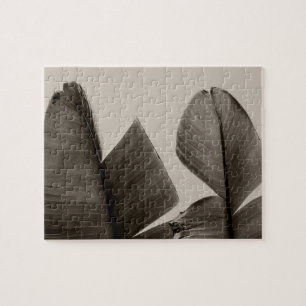 Bananenbaum-Blätter in Sepia Puzzle
