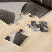Bananenbaum-Blätter in Sepia Puzzle (Seite)