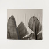 Bananenbaum-Blätter in Sepia Wandteppich (Vorderseite (Horizontal))