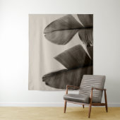 Bananenbaum-Blätter in Sepia Wandteppich (Beispiel)