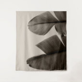 Bananenbaum-Blätter in Sepia Wandteppich (Vorderseite)