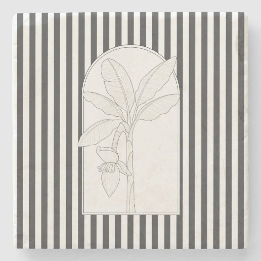 Bananenbaum Elegante Blume Untersetzer (Vorderseite)