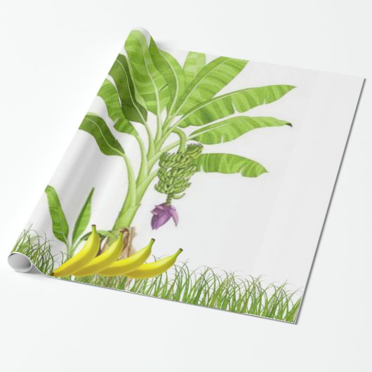 Bananenbaum-Umschlagpapier Geschenkpapier (Ungerollt)