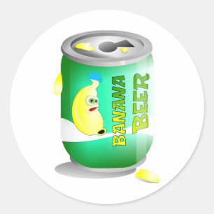 Bananenbier Runder Aufkleber