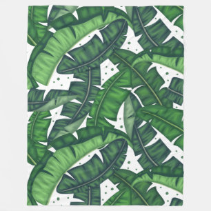 Bananenblatt-Decke Fleecedecke