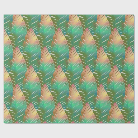 Bananenblatt Geschenkpapier (Flach)