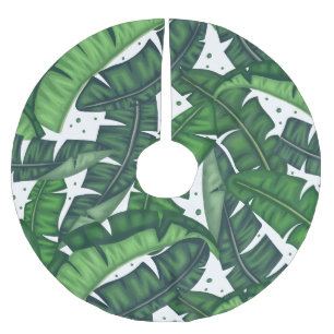 Bananenblatt hässlich Weihnachtsbaumrock Polyester Weihnachtsbaumdecke