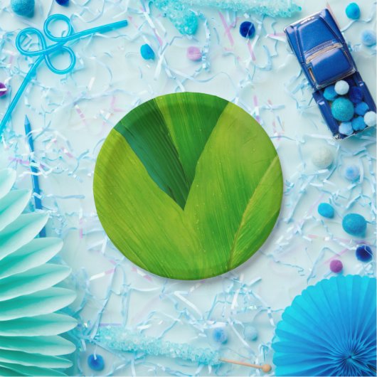 Bananenblatt Pappteller (Party)