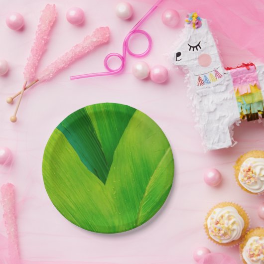 Bananenblatt Pappteller (Party)
