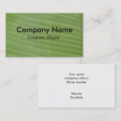 Bananenblattbeschaffenheit Visitenkarte (Vorne/Hinten)