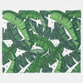 Bananenblattdecke Fleecedecke (Vorderseite (Horizontal))